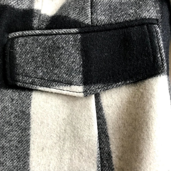 Banana Republic Checkered Carla Pea Coat - Picture 8 of 8